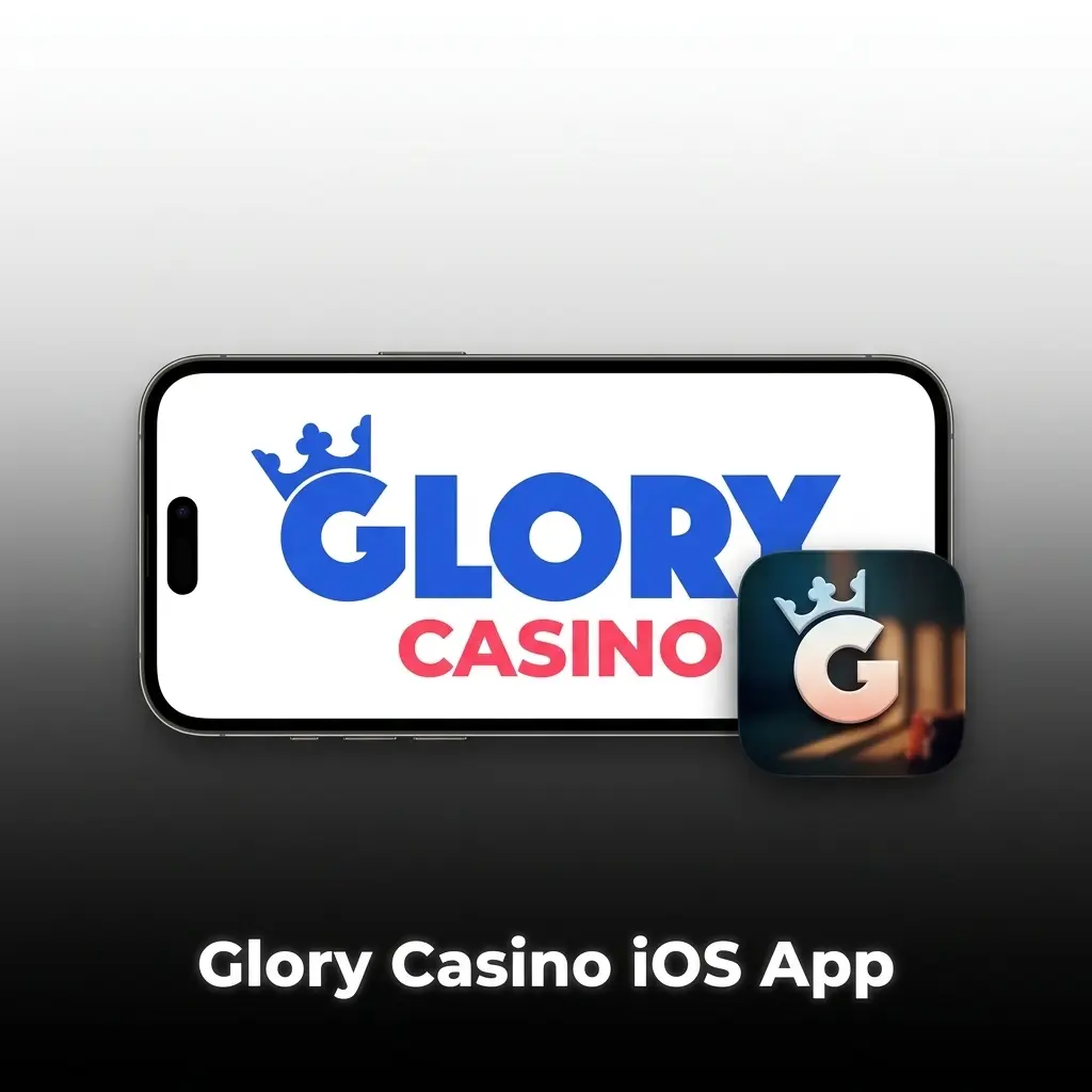 Glory Casino iOS app interface on iPhone and iPad showing casino games, sportsbook, and payment options